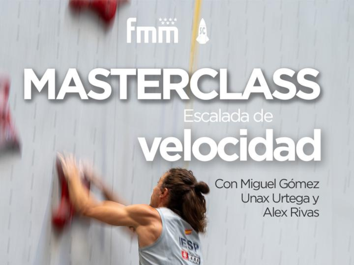 Masterclass escalada velocidad 2025 en Madrid