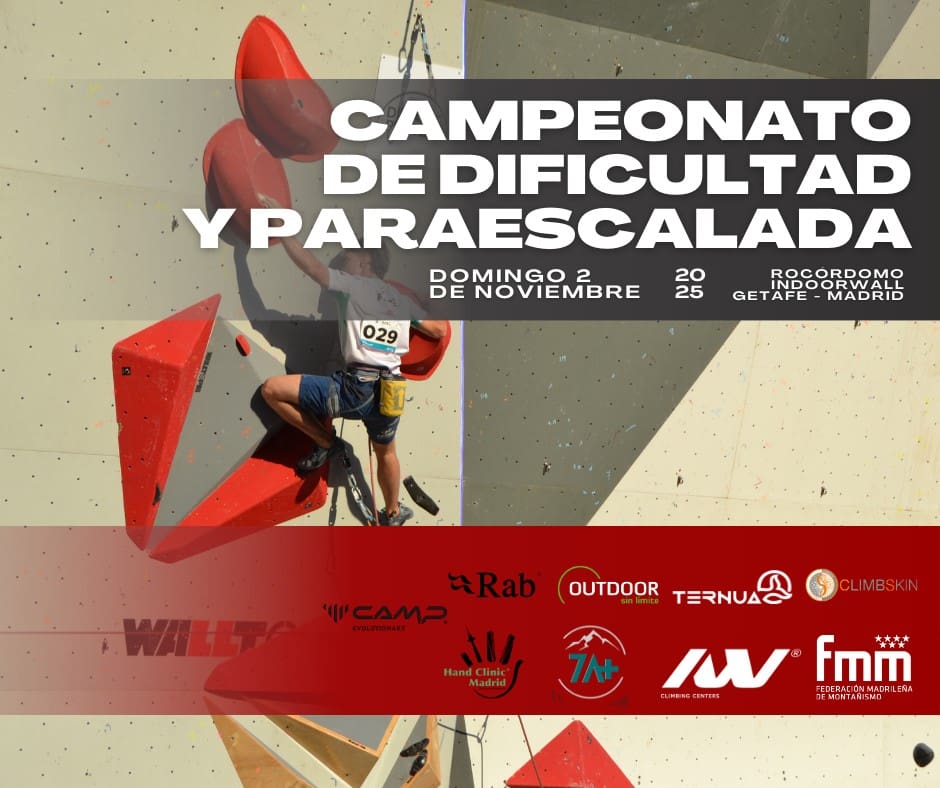 CTO. DE ESCALADA EN DIFICULTAD Y PARAESCALADA